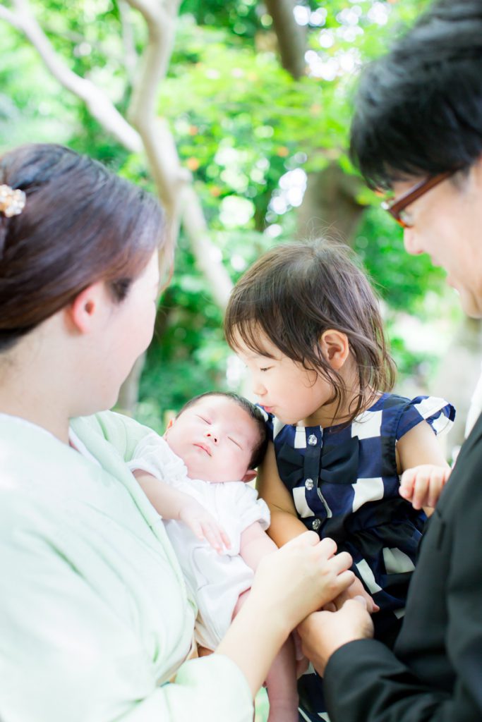 お宮参りの記念写真